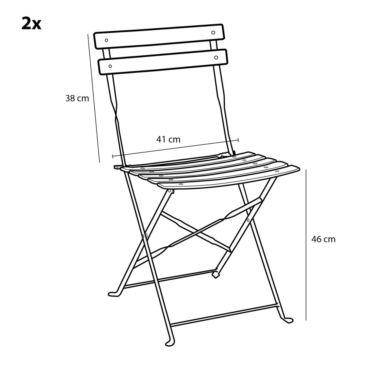 Laurence Bistroset - Set van 3 - Metaal - Wit