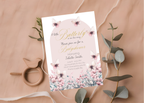 A Little Butterfly Is on the Way Baby Shower Invite | Pink Boho Butterflies | 5×7 Canva Template | Editable Printable Digital Download