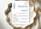 Editable Minimalist Wedding Invitation, Simple Wedding Invite, Modern Elegant Clean Design, Instant Download, Stylish Invite Stationery