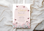 A Little Butterfly Is on the Way Baby Shower Invite | Pink Boho Butterflies | 5×7 Canva Template | Editable Printable Digital Download