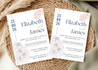 Editable Minimalist Wedding Invitation, Simple Wedding Invite, Modern Elegant Clean Design, Instant Download, Stylish Invite Stationery