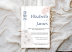Editable Minimalist Wedding Invitation, Simple Wedding Invite, Modern Elegant Clean Design, Instant Download, Stylish Invite Stationery