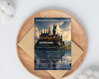 Wizard Invite, Witch Invitation, Magical party, Wizards witches invitation, Birthday invitation wizard world, Magical Castle, Editable