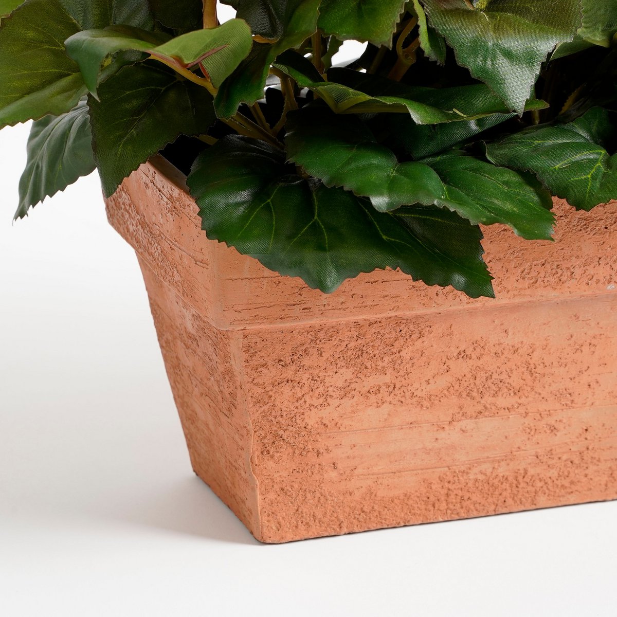 Begonia Kunstplant in Balkonbak Slate - L29 x B13 x H25 cm - Zalmroze