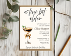 A Tini Bit Older 21st Birthday Invite | Espresso Martini Cocktail Party | Women’s Birthday Invite Drink Bow EDITABLE template in Canva