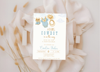 A Little Cowboy is on the Way Invitation | Editable Western Baby Shower Template | Rustic Rodeo Theme | Printable Digital Download