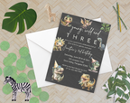 Roarsome Dinosaur Birthday Party Invitation | Editable Dino Theme Kids Invite | Printable Jurassic Party Template for Boys & Girls