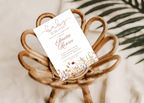 Baby in Bloom Baby Shower Invitation | Girly Boho Floral Flower Wildflowers Invite | Canva Template | Editable Printable Digital Download