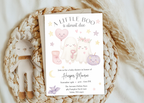A Little Boo Baby Shower Invitation, Pink Halloween Baby Shower Invitation, Ghost Halloween Girl Baby Shower Invite, Editable Template Pink