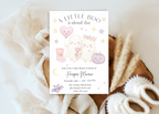 A Little Boo Baby Shower Invitation, Pink Halloween Baby Shower Invitation, Ghost Halloween Girl Baby Shower Invite, Editable Template Pink