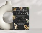 Roarsome Dinosaur Birthday Party Invitation | Editable Dino Theme Kids Invite | Printable Jurassic Party Template for Boys & Girls