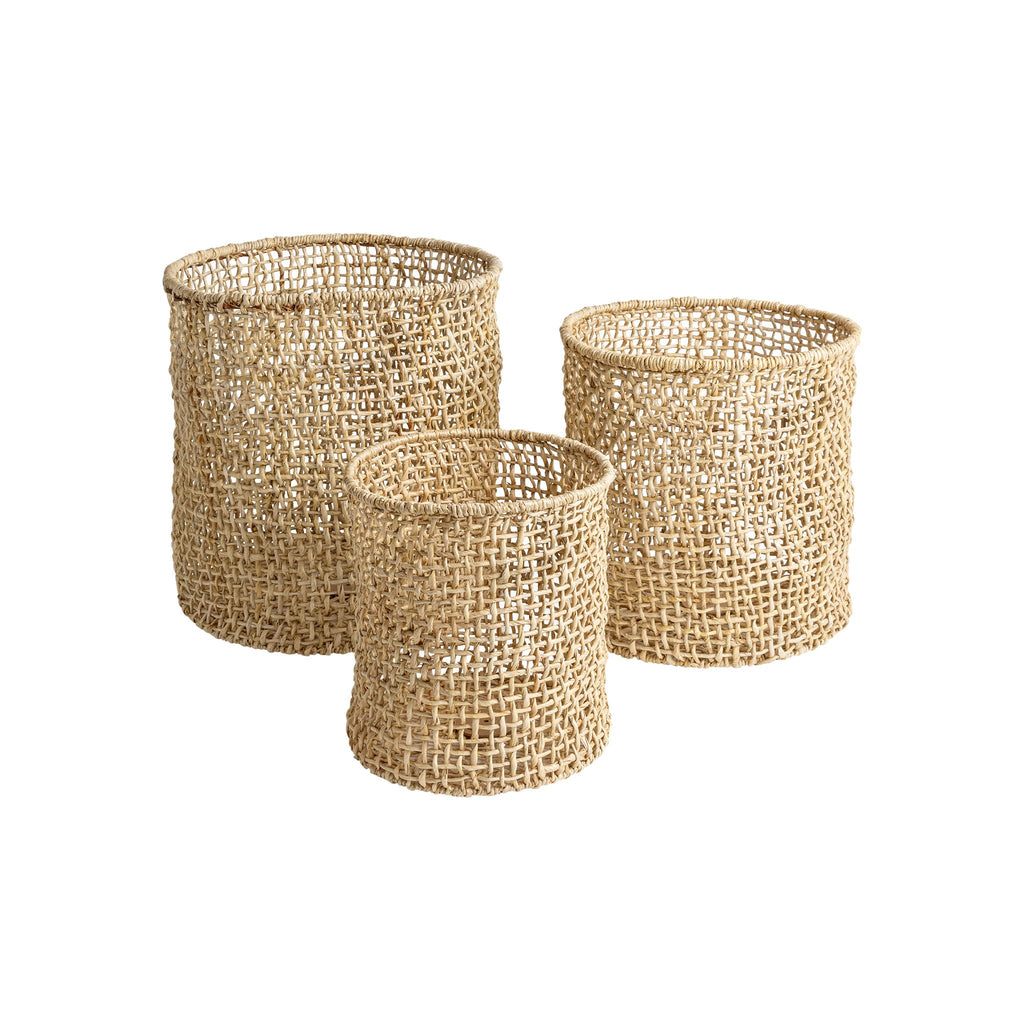 Original Home Checker Lampshades/Baskets- Set Of 3