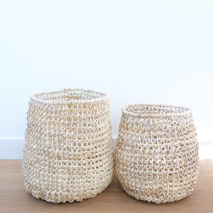 Original Home Lanting Basket Natural - Set Of 2